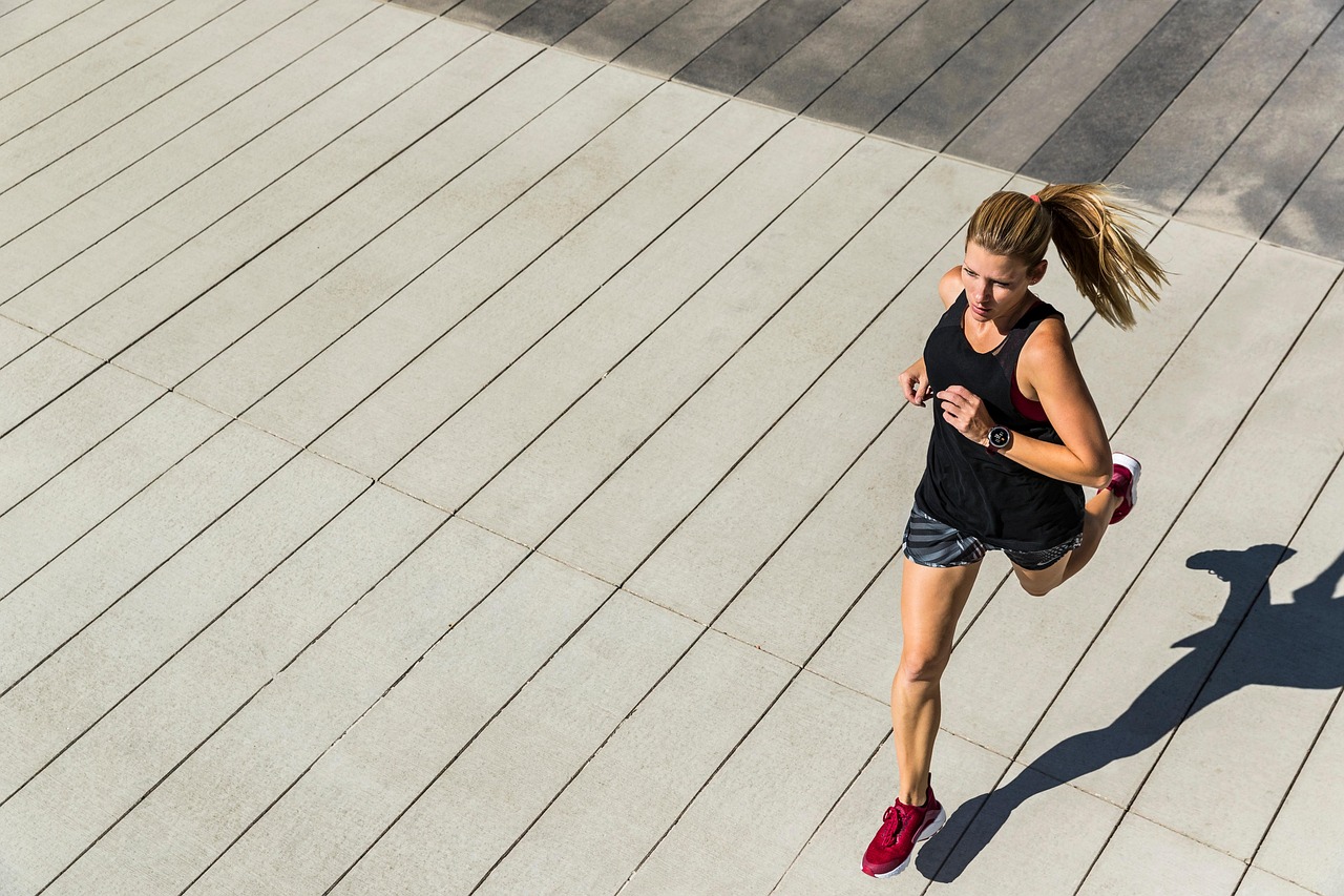 Running, woman, fitness — Streameast NBA: The Best Platform for Basketball Fans